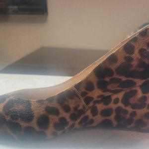Leopard Wedge Dress Shoes
